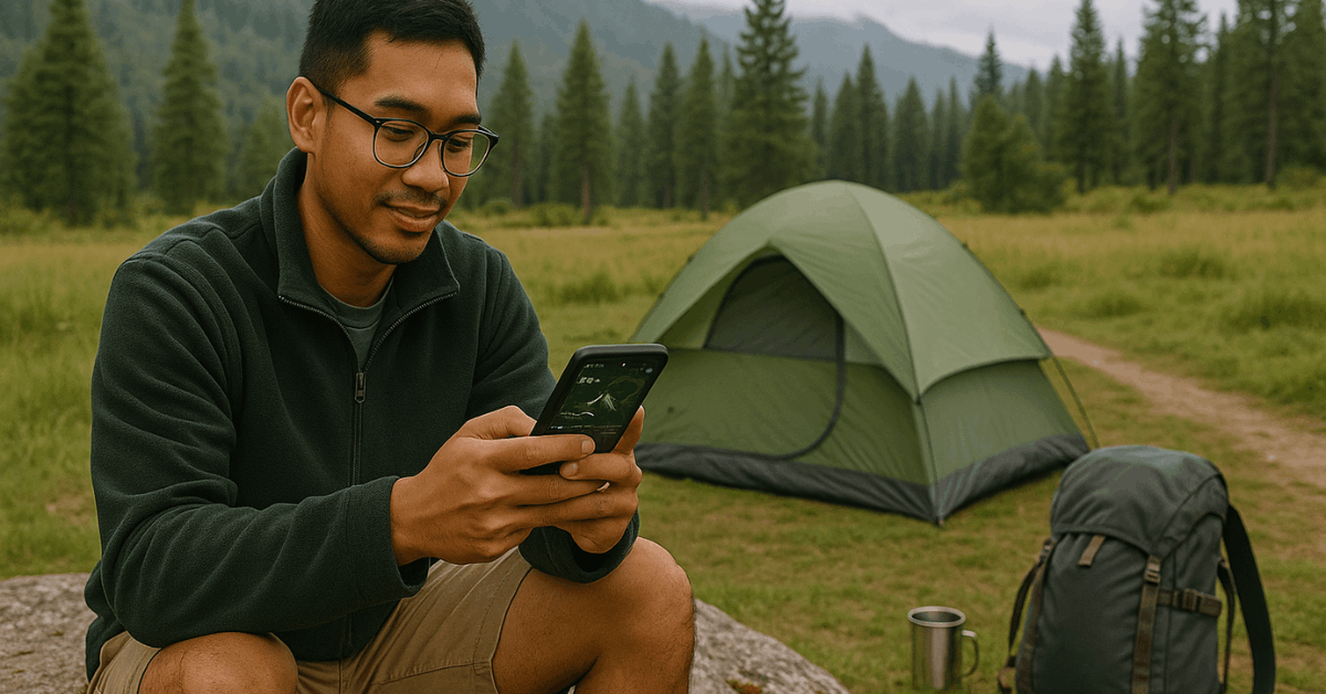 Melhores aplicativos de camping com trilhas e dados meteorológicos